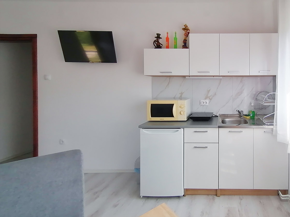 Apartman Miris Dunje - Dnevna soba i kuhinja
